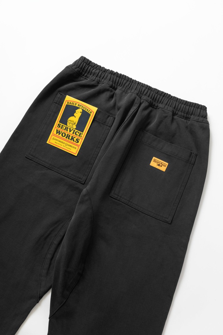 Moleskin Chef Pants Black Service Works