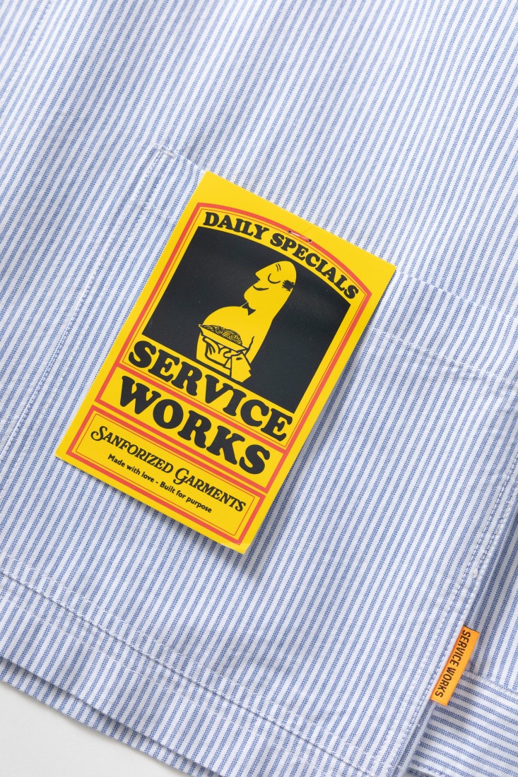 Waiter Shirt Oxford Stripe Service Works