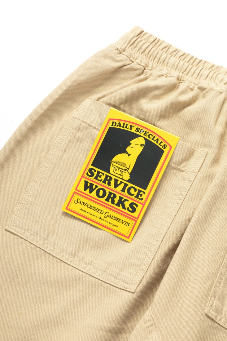 Classic Chef Pants Pale Khaki Service Works
