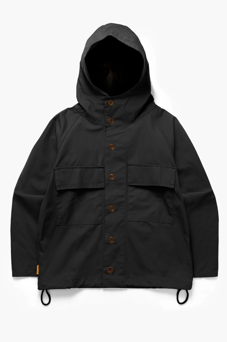 Waxed Cotton Allotment Parka Black Service Works