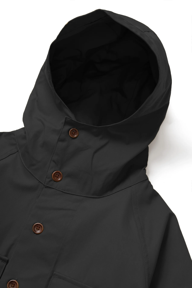 Waxed Cotton Allotment Parka Black Service Works