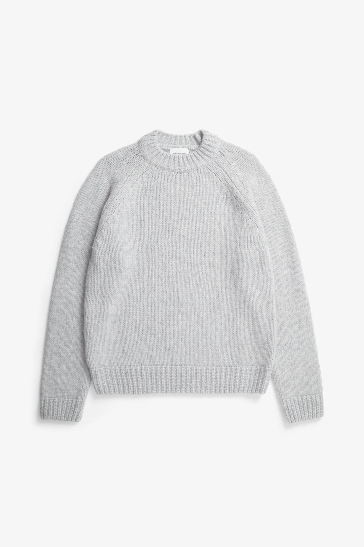 Birger Wool Raglan Light Grey Melange Norse Projects