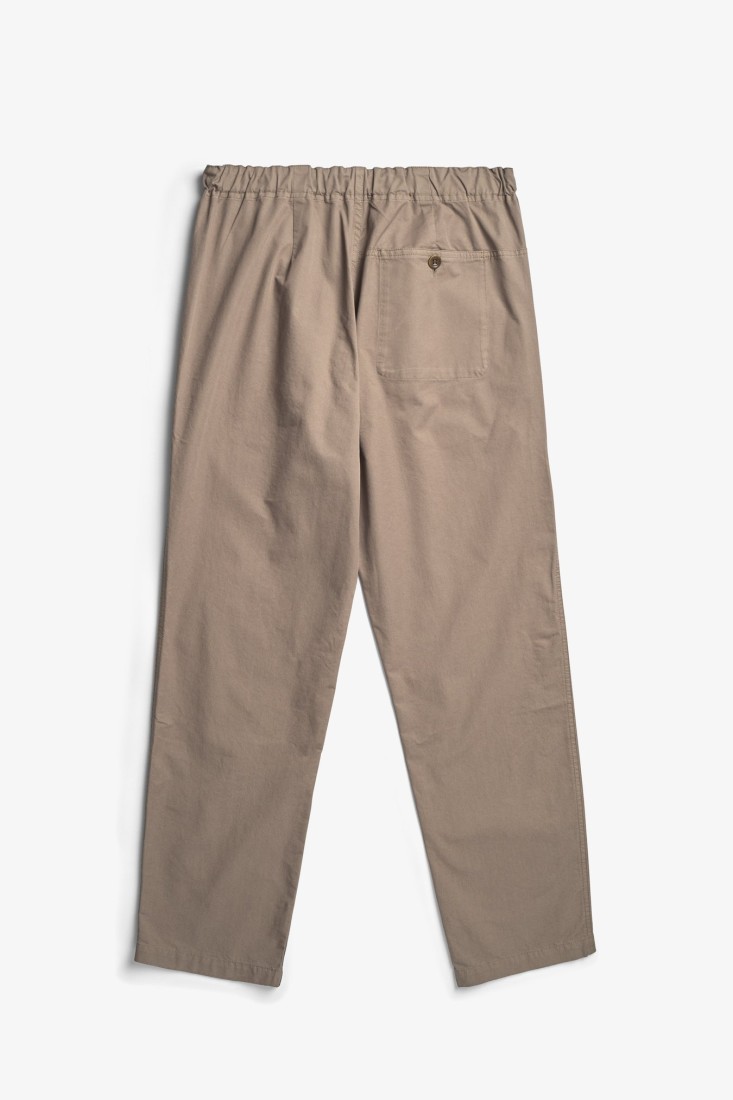 Ezra Regular Mineral Dyed Fine Twill Trousers Walnut Norse Projects