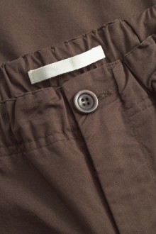 Ezra Regular Mineral Dyed Fine Twill Trousers Espresso Norse Projects