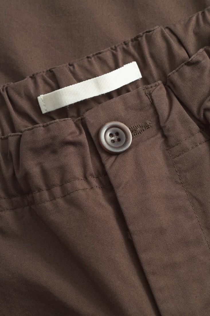 Ezra Regular Mineral Dyed Fine Twill Trousers Espresso Norse Projects