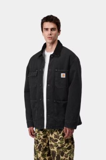OG Chore Coat Black / Black Stone Washed Carhartt WIP