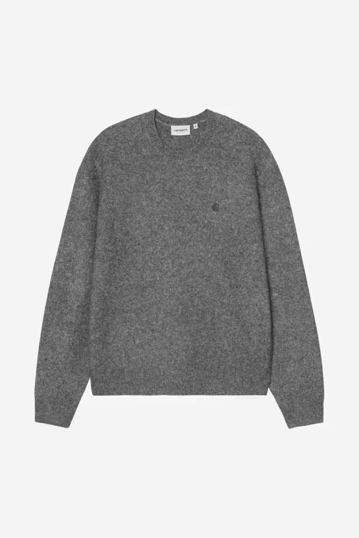 Curtis Sweater Tangled Graphite  Carhartt WIP