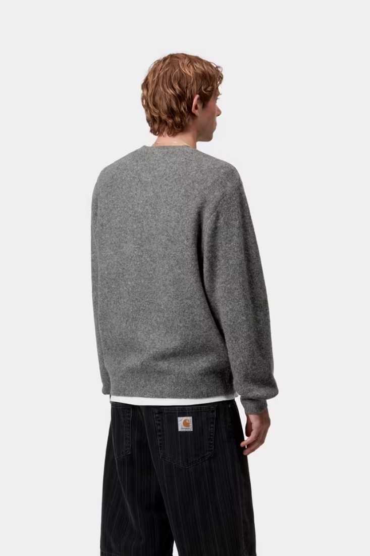 Curtis Sweater Tangled Graphite  Carhartt WIP