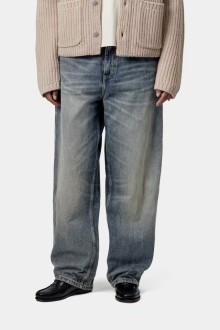 W' Brandon Single Knee Pant Blue Dark Used WashCarhartt WIP