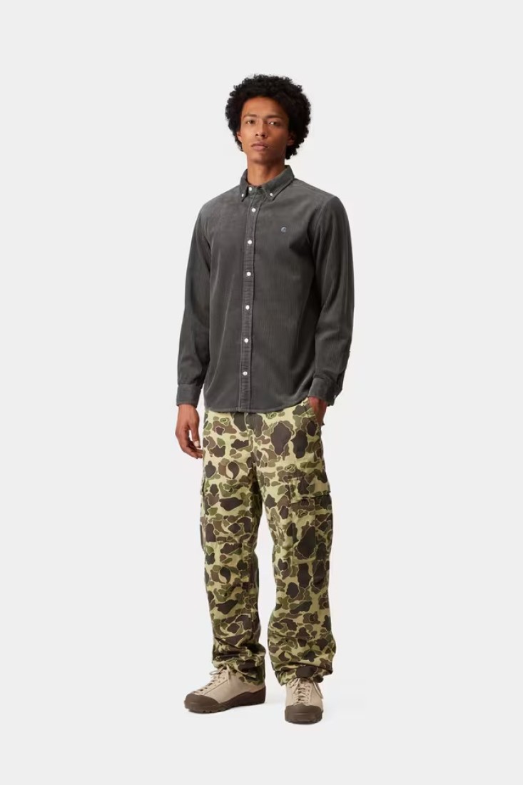 L/S Madison Cord Shirt Graphite / Graphite Carhartt WIP