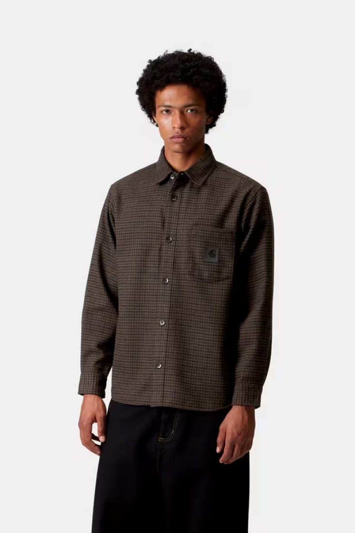 L/S Lowis Shirt Lowis Houndstooth, Vitola Heather Carhartt WIP