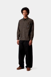 L/S Lowis Shirt Lowis Houndstooth, Vitola Heather Carhartt WIP