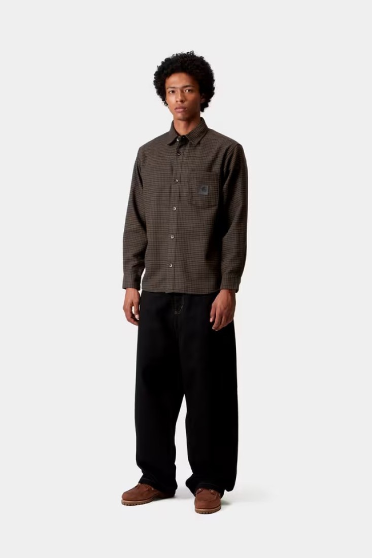 L/S Lowis Shirt Lowis Houndstooth, Vitola Heather Carhartt WIP