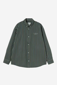 L/S Palance Shirt Palance Stripe, Deep Lagoon Carhartt WIP