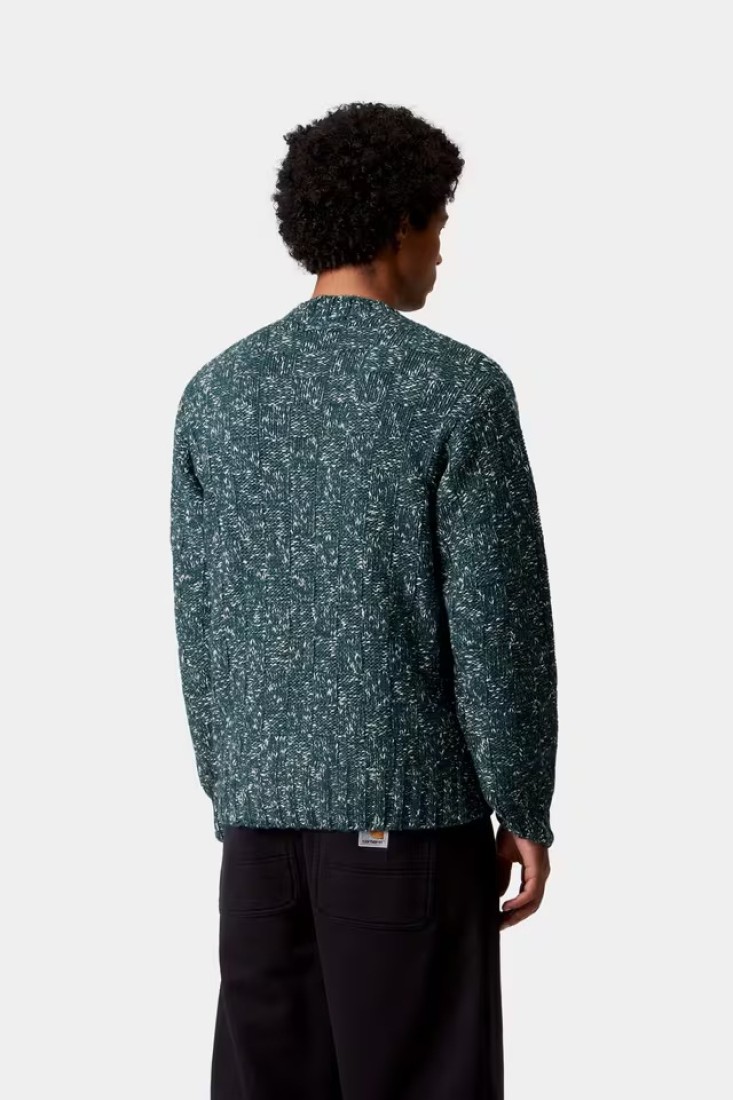 Kyloe Sweater Deep Lagoon Heather Carhartt WIP