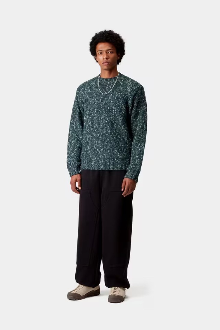 Kyloe Sweater Deep Lagoon Heather Carhartt WIP