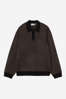 L/S Lowis Polo Lowis Houndstooth, Vitola Heather Carhartt WIP