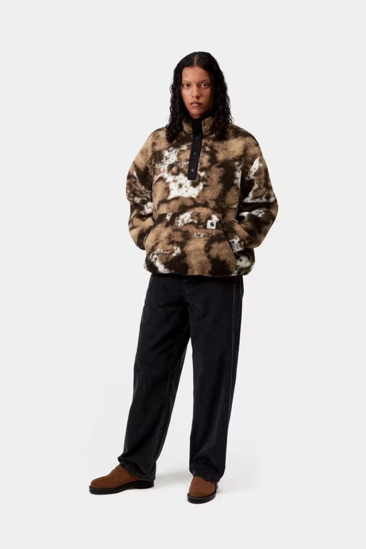 W' Elliot High Neck Liner Wild Dog Jacquard / Black Carhartt WIP