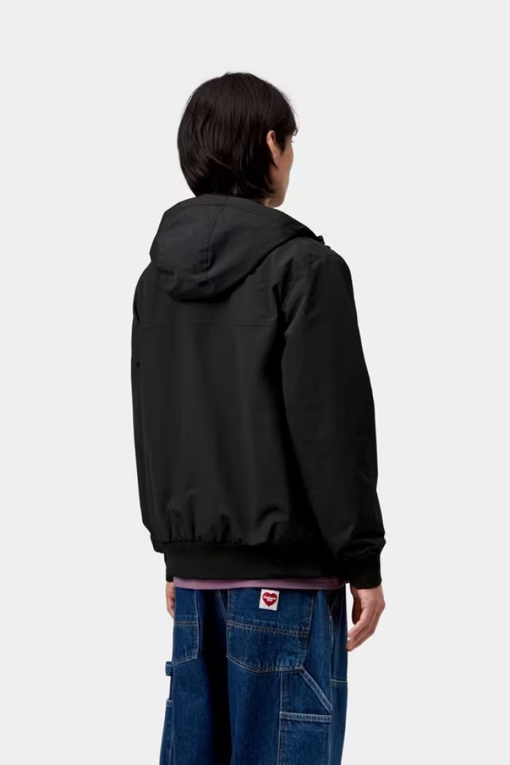 Hooded Sail Jacket Black / White Carhartt Wip