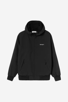 Hooded Sail Jacket Black / White Carhartt Wip