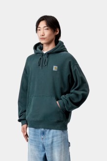 Hooded Vista Sweat deep lagoon / Garment Dyed Carhartt Wip