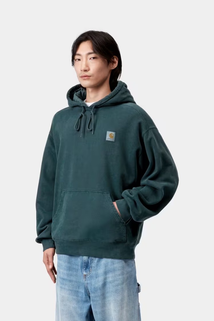 Hooded Vista Sweat deep lagoon / Garment Dyed Carhartt Wip
