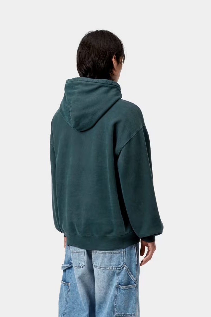 Hooded Vista Sweat deep lagoon / Garment Dyed Carhartt Wip
