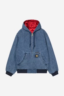 OG Active Jacket 50th Anniversary Edition Denim Blue / Usa Red, Stone Bleached Carhartt WIP