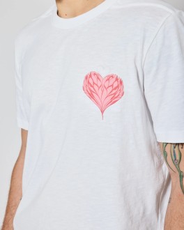 Rodger Bloom Tee White-Pink Homecore