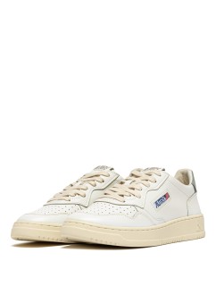 Basket Medalist Low Leather White / Sea Grass Autry