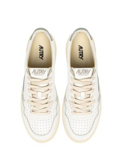 Basket Medalist Low Leather White / Sea Grass Autry