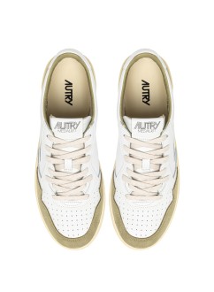 Basket Medalist Low Soft Leather / Suede White / Grey Green Autry