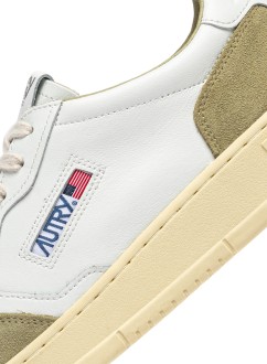 Basket Medalist Low Soft Leather / Suede White / Grey Green Autry