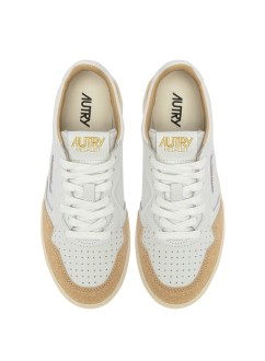 Basket Medalist Low Soft Leather / Stars White / Ecru Autry