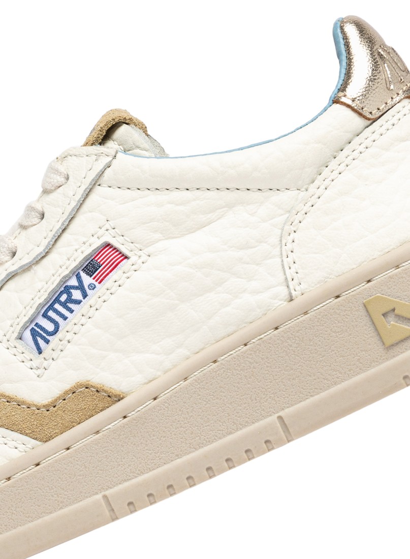 Basket Medalist Low Leather Elephant / Suede Platinum / Sponge Autry