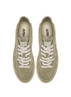 Basket Medalist Low Finish / Suede Gray Green / White Autry