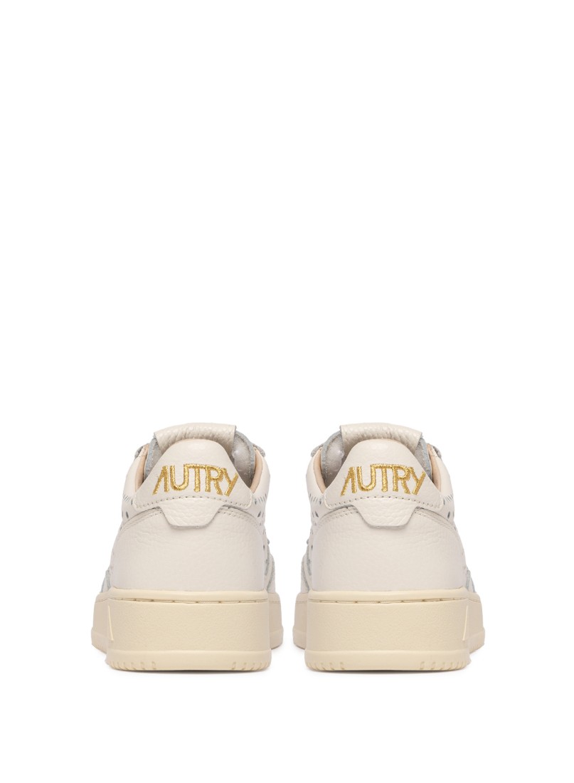 Basket Medalist Low Wom Leather / Hole Panna Autry