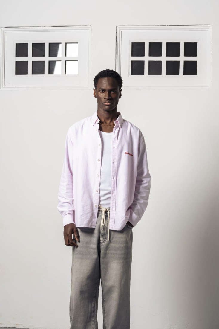 Quartz Oxford Shirt Pink Goodies Sportive