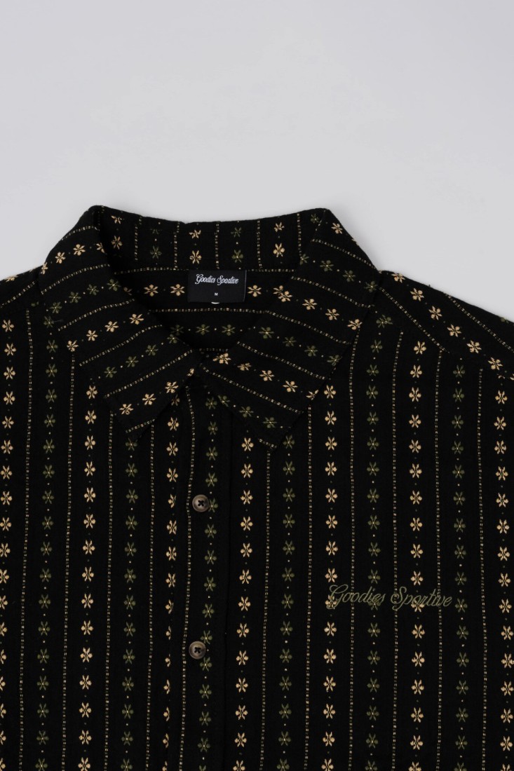 Boxy Thyme Shirt Black Goodies Sportive