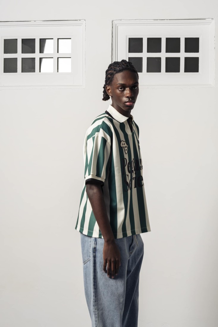 About Love Football Tee Green / Ecru Goodies Sportive