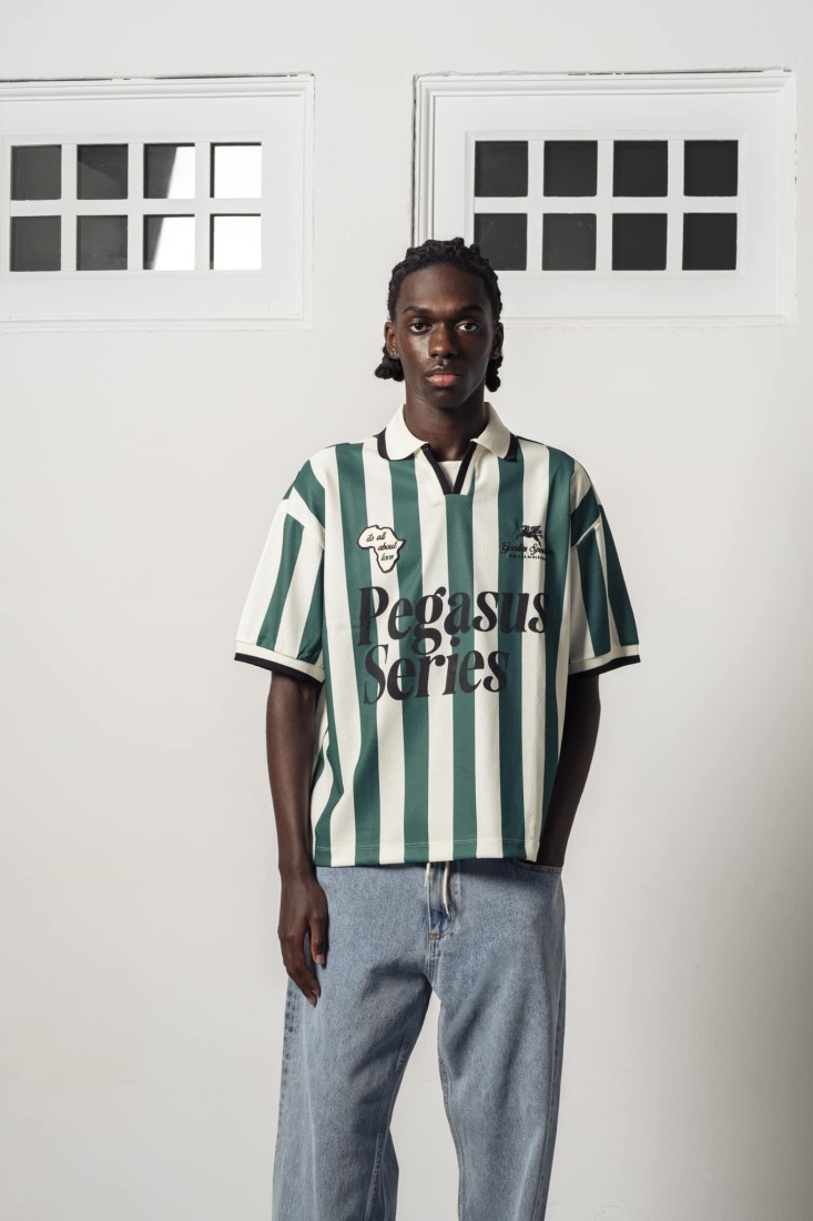 About Love Football Tee Green / Ecru Goodies Sportive