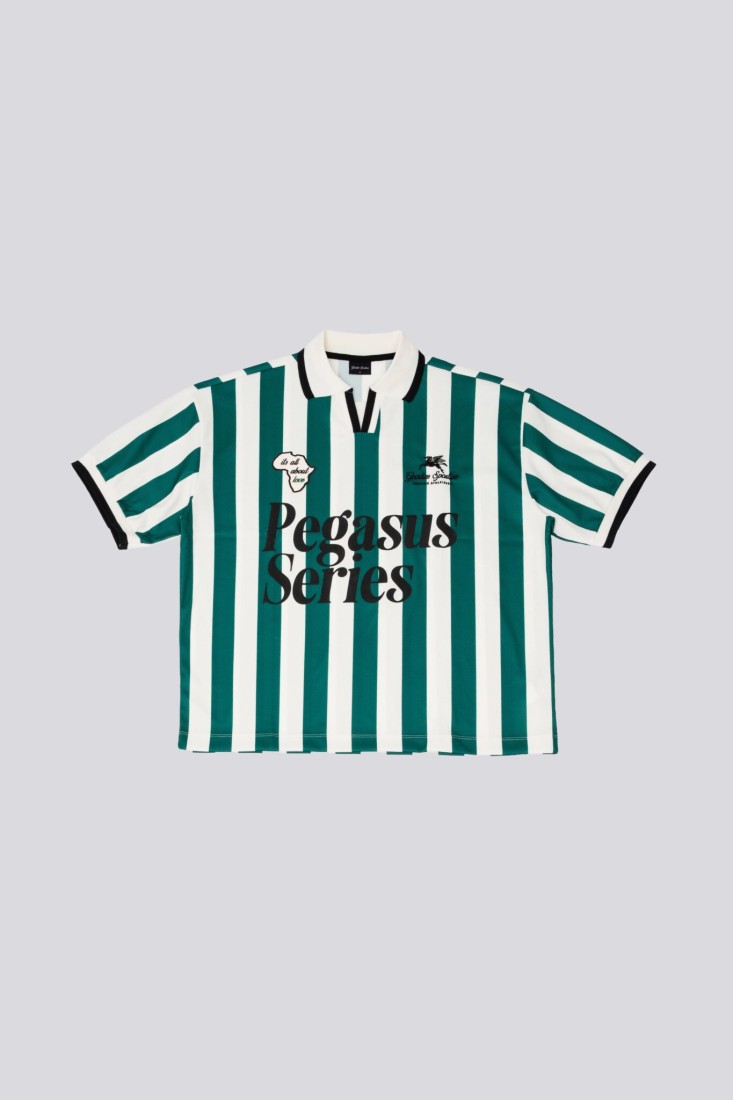 About Love Football Tee Green / Ecru Goodies Sportive