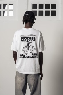Rodeo Simulator White Tee White Goodies Sportive