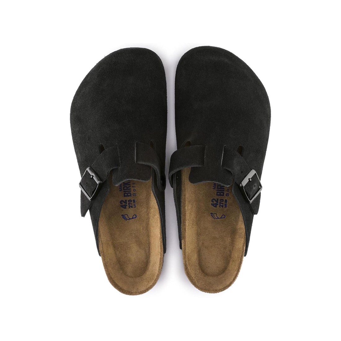 Boston Suede Black Birkenstock