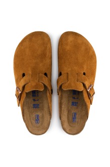 Boston Leather Suede Mink Birkenstock