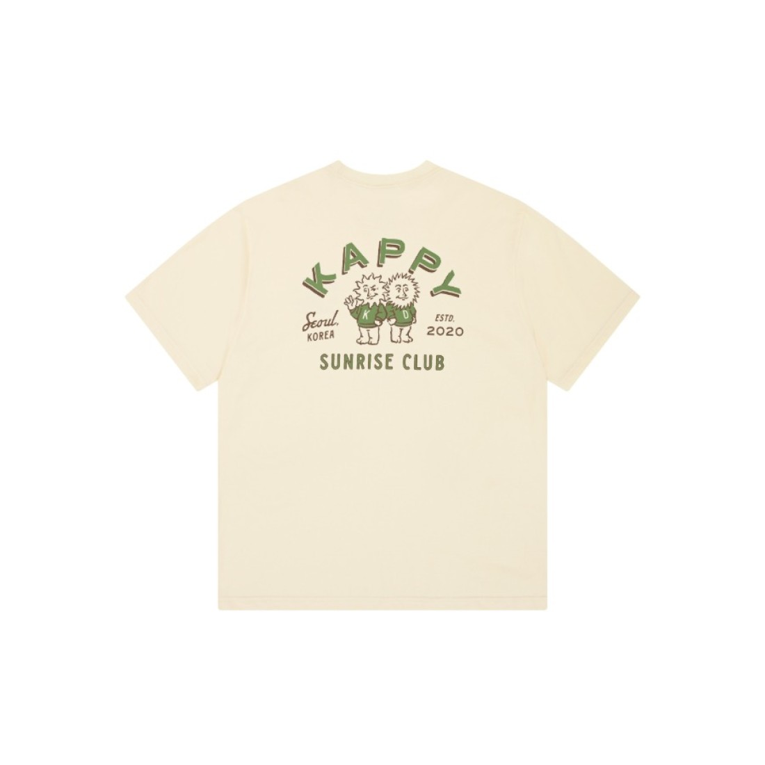 Sunny Mates Half T-shirt Cream Kappy Design