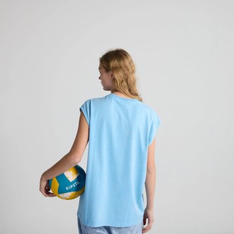 T-Shirt Unisex Tank Top Motel Washed Blue Bisous Skateboards