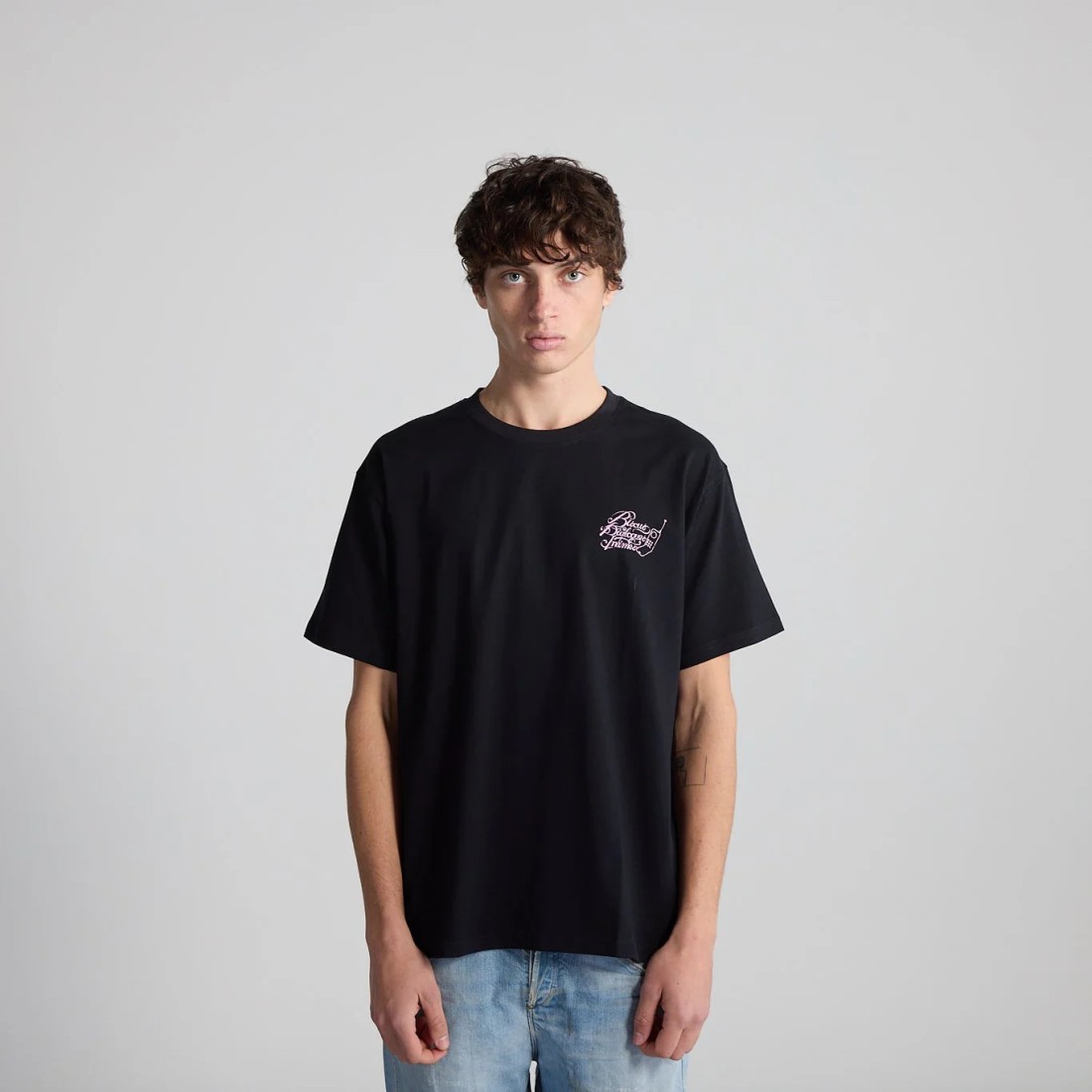 T-Shirt Unisex Dialogues Intimes Black Bisous Skateboards