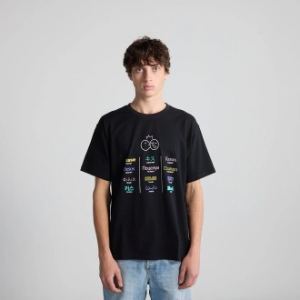 T-Shirt Unisex Body Language Black Bisous Skateboards