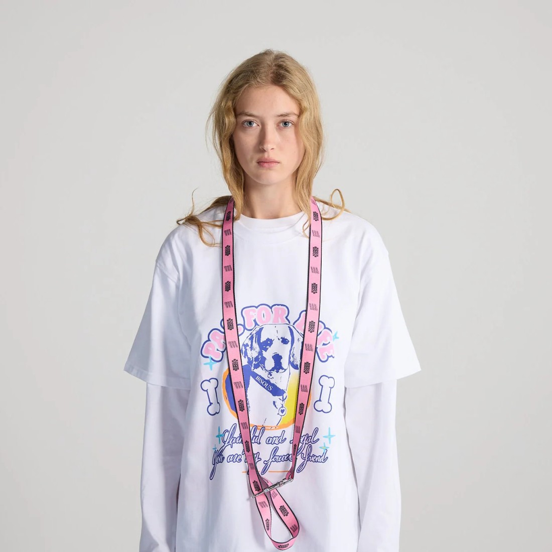 T-Shirt Unisex Pal 4 Life White Bisous Skateboards